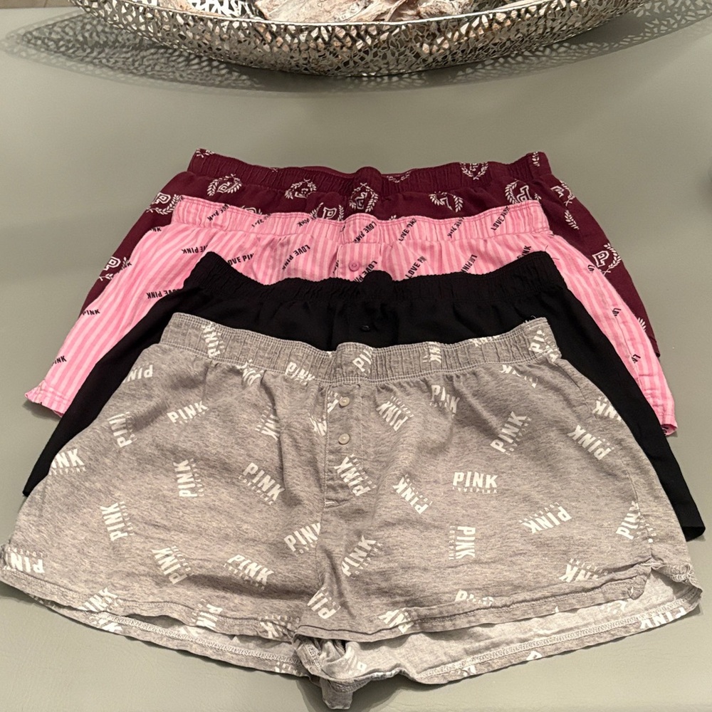 🌸SOLD 🌸 PINK Victoria's Secret Gray Boxer Shorts